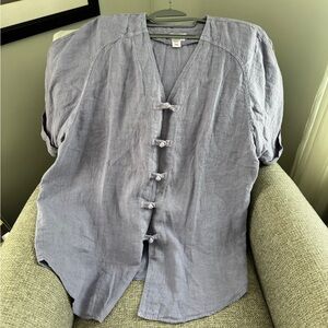 Coldwater Creek Linen Coat